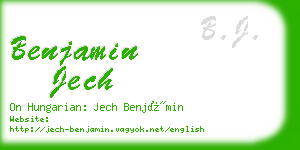 benjamin jech business card